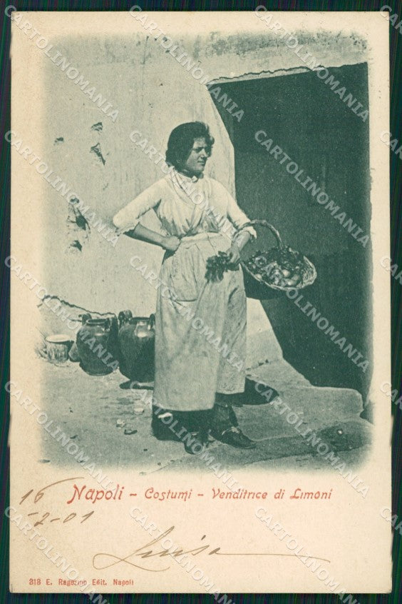 Napoli Città Costumi Ragozino cartolina VK1043 – fronte