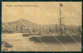 Napoli Città Porto Militare Castel Sant'Elmo PIEGHINA cartolina VK1045 – fronte