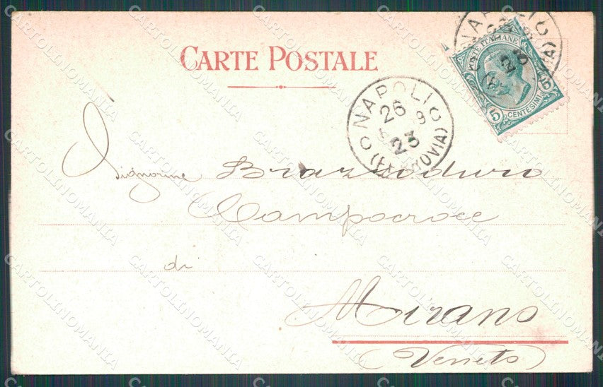 Napoli Città Santa Lucia Mercato cartolina VK1047 – retro