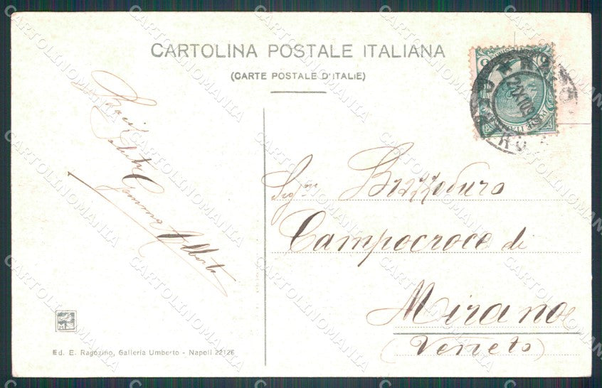 Napoli Città Piazza Municipio cartolina VK1048 – retro