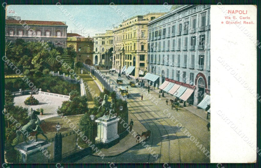 Napoli Città Giardini Reali cartolina VK1052 – fronte