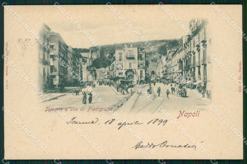 Napoli Città Via di Piedigrotta cartolina VK1059 – fronte