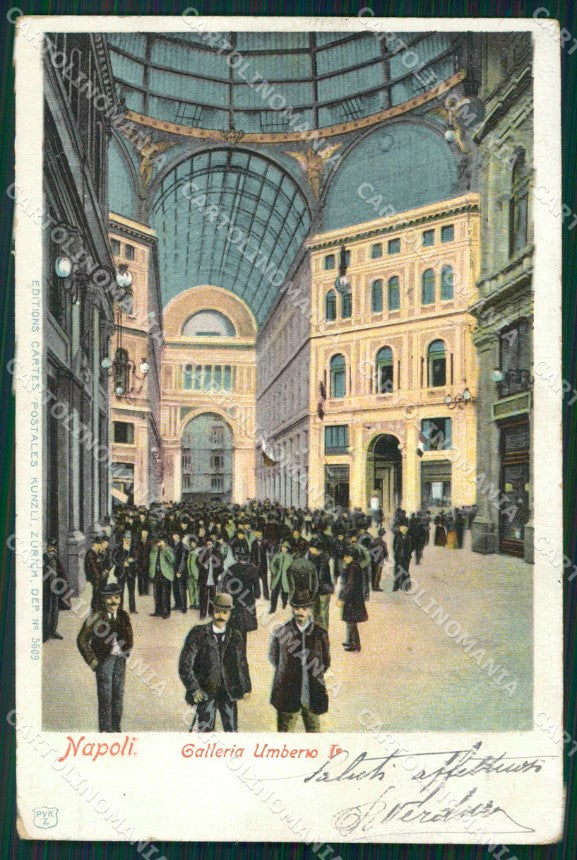 Napoli Città Galleria Umberto I cartolina VK1061 – fronte