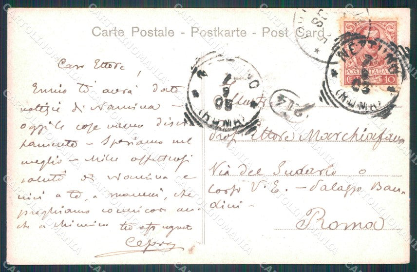 Roma Nettuno Riviera Ponente Alterocca 5944 cartolina VK1063 – retro