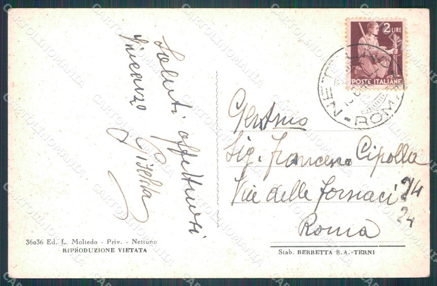 Roma Nettuno cartolina VK1065 – retro