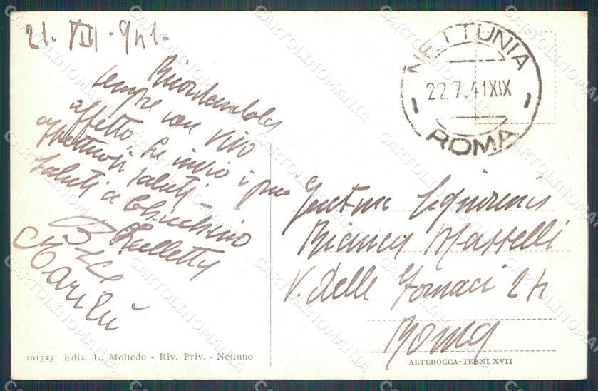 Roma Nettuno cartolina VK1068 – retro