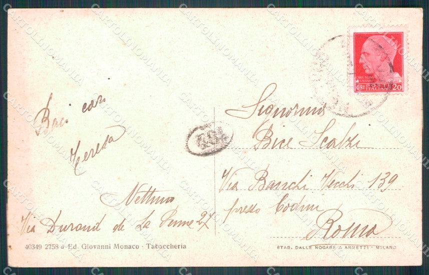 Roma Nettuno Forte Sangallo cartolina VK1070 – retro