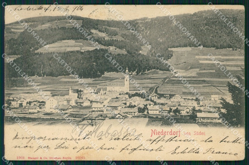 Bolzano Villabassa Niederdorf cartolina VK1079 – fronte