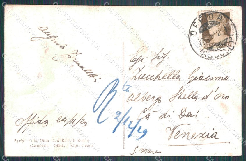 Ascoli Piceno Offida Chiesa Collegiata cartolina VK1103 – retro