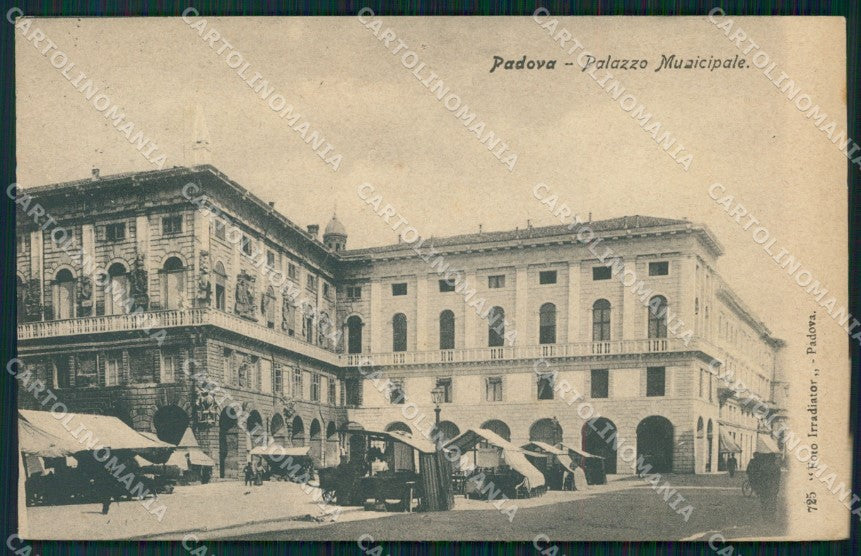 Padova Città Municipio Mercato cartolina VK1109 – fronte