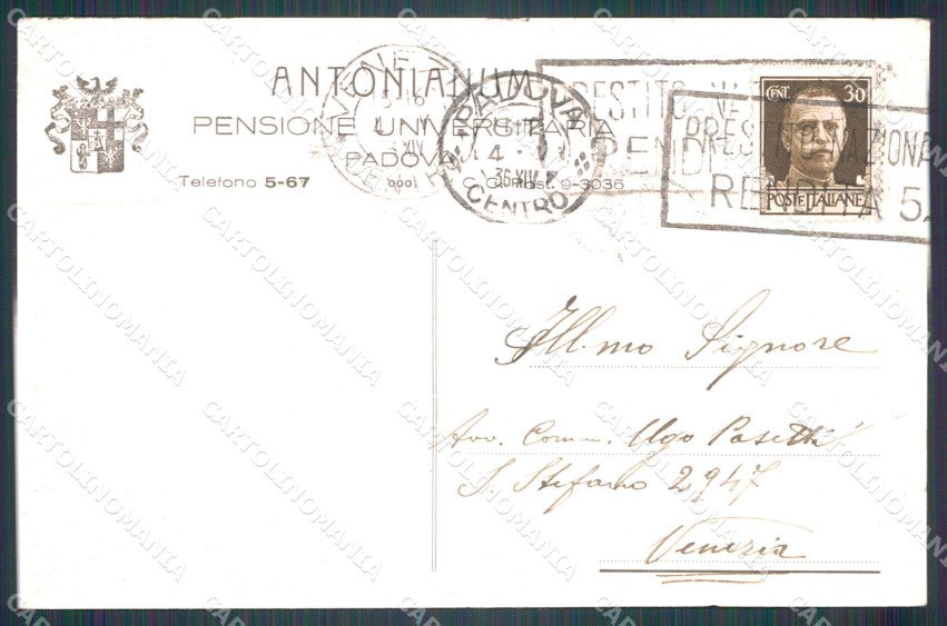 Padova Città PIEGHINE cartolina VK1116 – retro