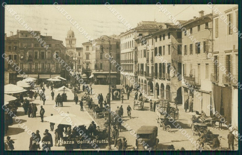 Padova Città Piazza della Frutta Mercato Auto Foto cartolina VK1120 – fronte