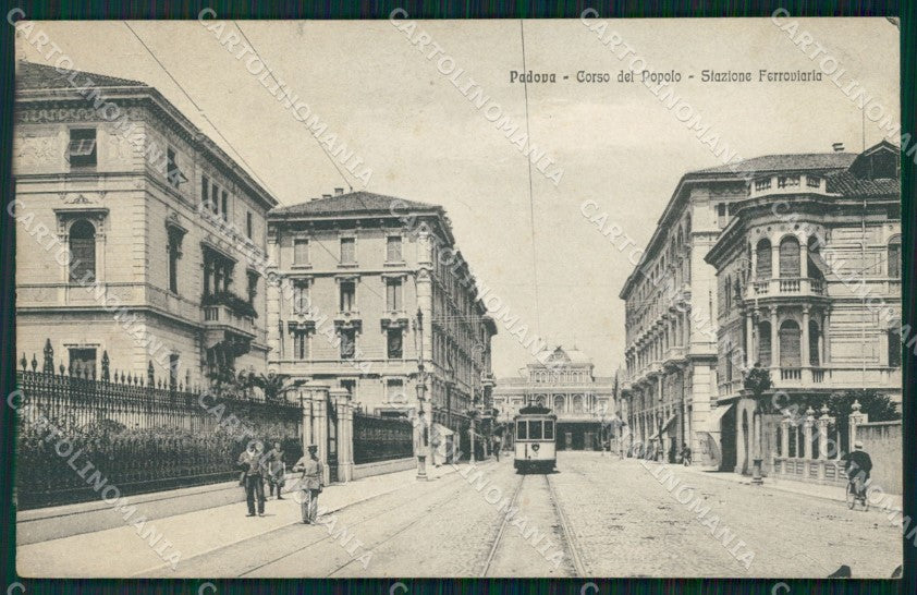 Padova Città Tram PIEGATA cartolina VK1126 – fronte