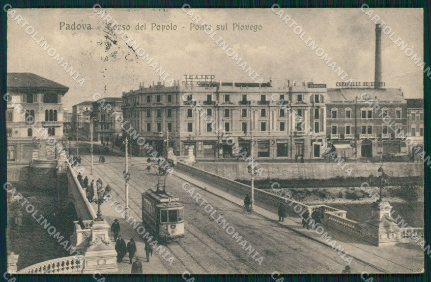 Padova Città Ponte sul Piovego Tram cartolina VK1135 – fronte