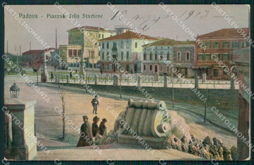 Padova Città Piazzale della Stazione cartolina VK1151 – fronte