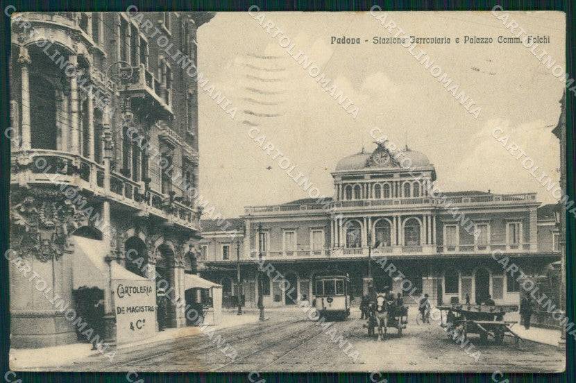 Padova Città Stazione Tram cartolina VK1154 – fronte