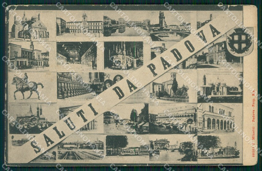 Padova Città Saluti da STRAPPO PIEGHINA cartolina VK1157 – fronte