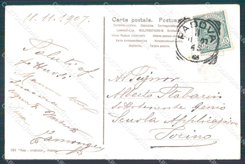 Padova Città Arco Valaresso cartolina VK1159 – retro
