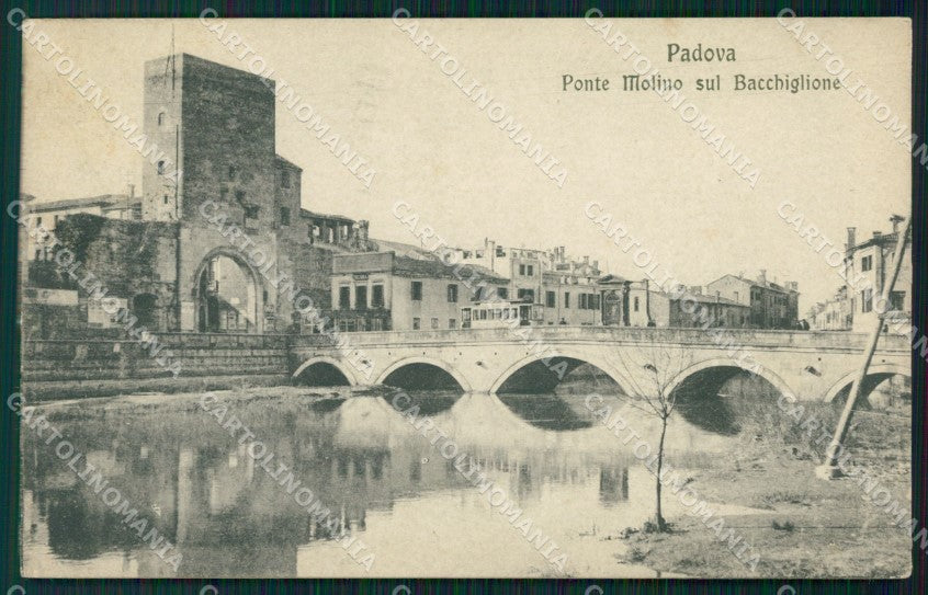 Padova Città Ponte Molino Tram cartolina VK1165 – fronte