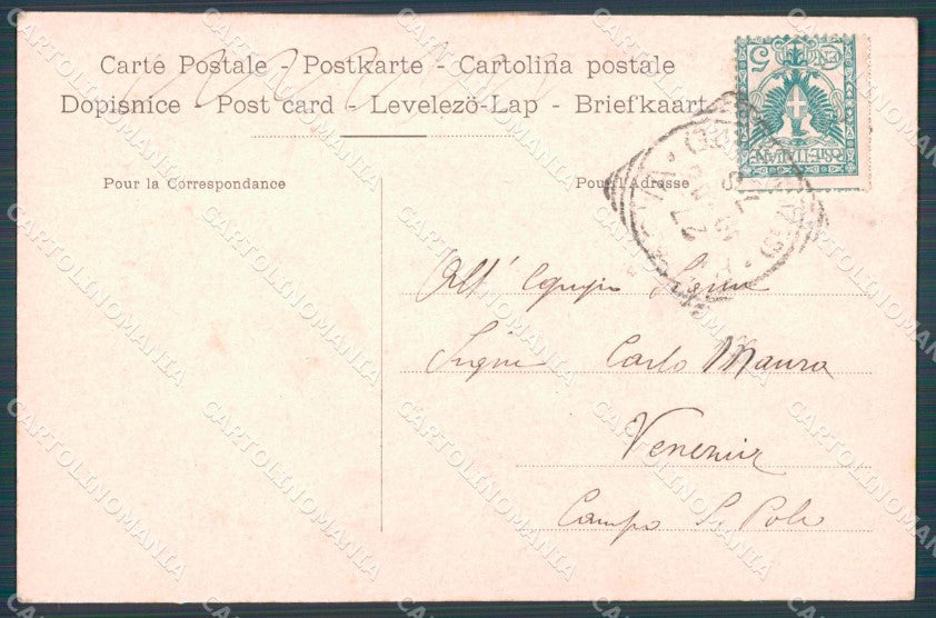 Padova Città Torre dell'Orologio cartolina VK1169 – retro
