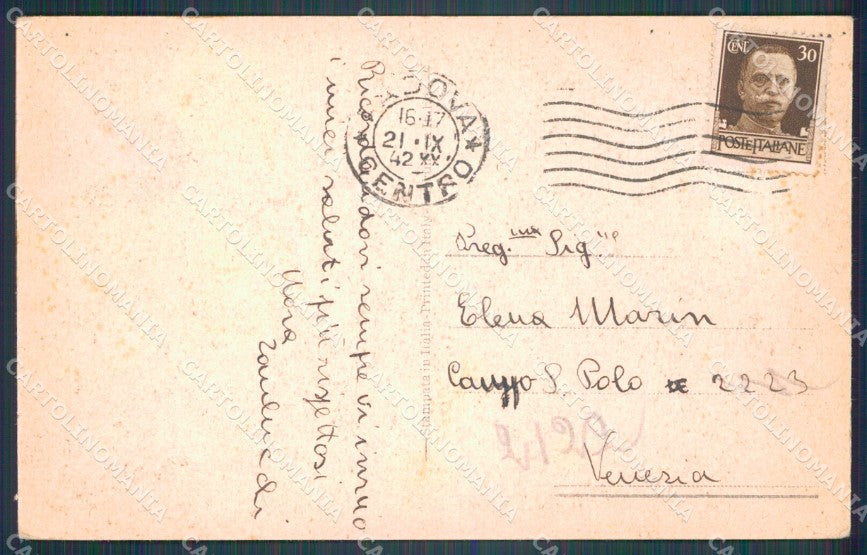 Padova Città cartolina VK1178 – retro
