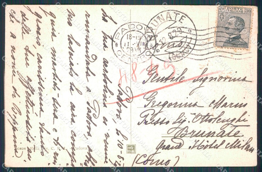Padova Città Acquedotto cartolina VK1186 – retro
