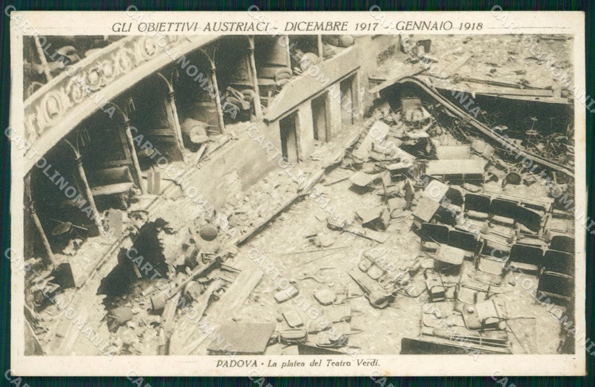 Padova Città Teatro Rovine di Guerra cartolina VK1199 – fronte