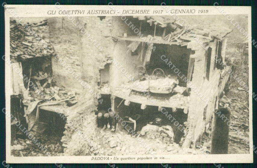 Padova Città Rovine di Guerra cartolina VK1201 – fronte