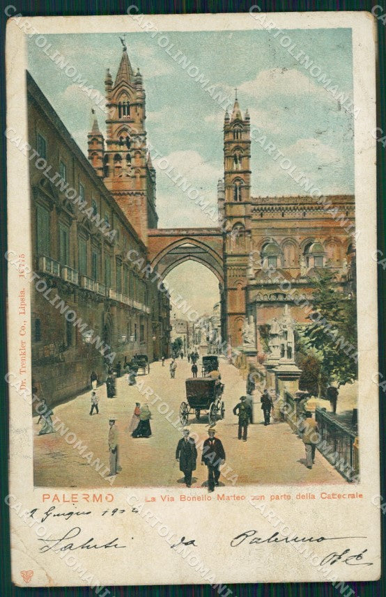 Palermo Città PIEGHE cartolina VK1205 – fronte