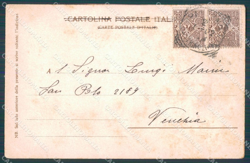 Palermo Città PIEGHE cartolina VK1205 – retro