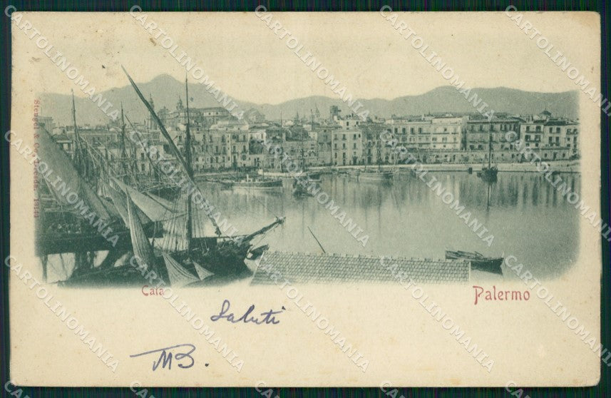 Palermo Città Barche cartolina VK1211 – fronte