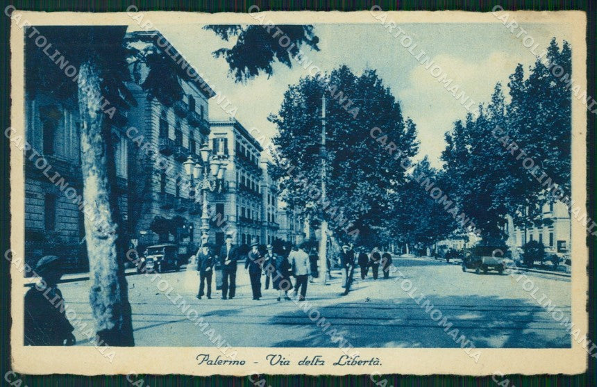 Palermo Città Auto cartolina VK1215 – fronte