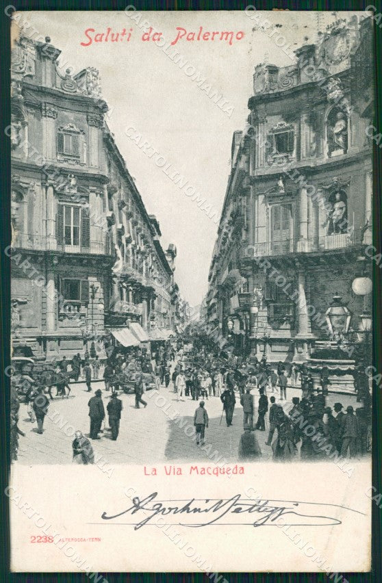 Palermo Città Alterocca 2238 PIEGHINE cartolina VK1216 – fronte