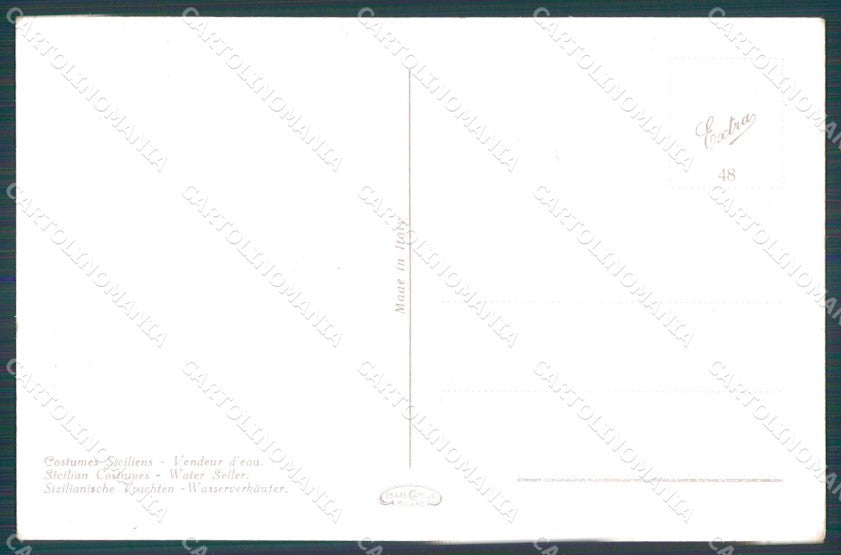 Palermo Città Costumi cartolina VK1217 – retro