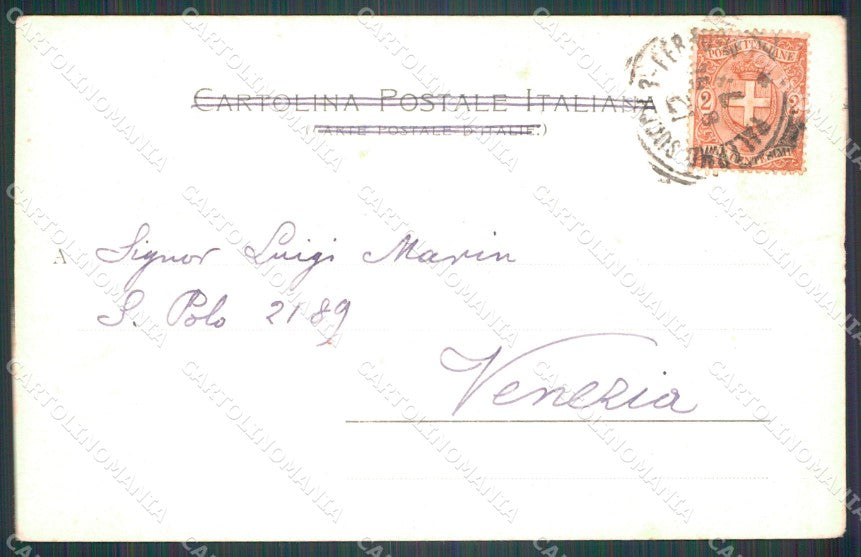 Palermo Città Carretto Siciliano Costumi cartolina VK1220 – retro