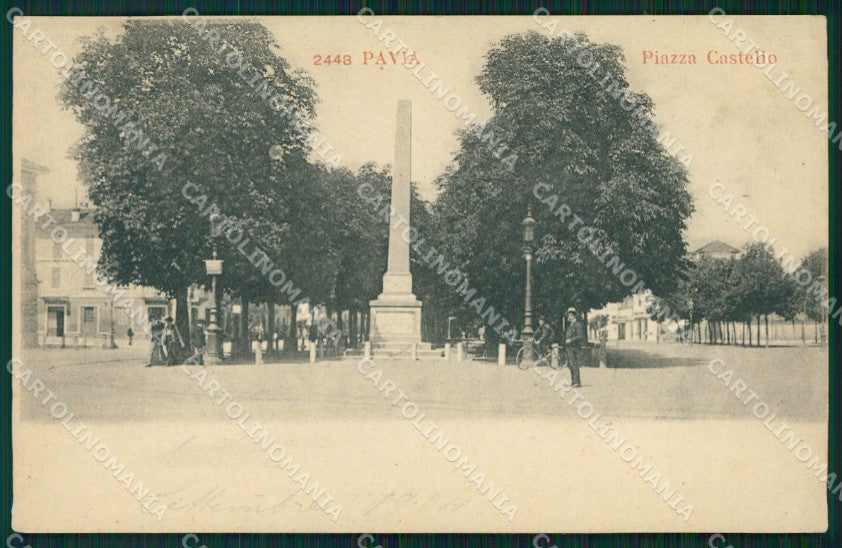 Pavia Città Piazza Castello cartolina VK1231 – fronte