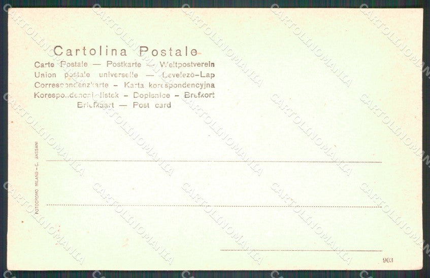 Pavia Città Piazza Castello cartolina VK1231 – retro