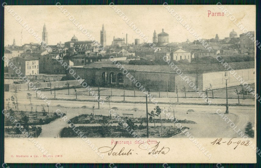 Parma Città PIEGHINA cartolina VK1249 – fronte