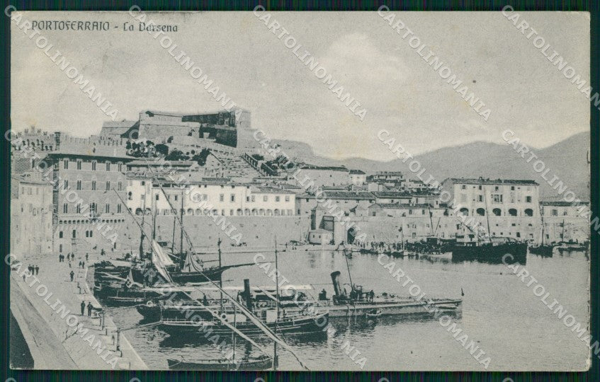 Livorno Portoferraio Darsena Barche PIEGHINA cartolina VK1251 – fronte