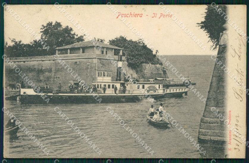 Verona Peschiera del Garda Lago di Battello cartolina VK1258 – fronte