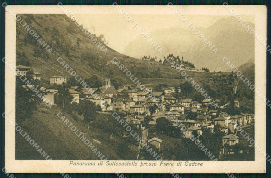 Belluno Pieve di Cadore Sottocastello cartolina VK1264 – fronte