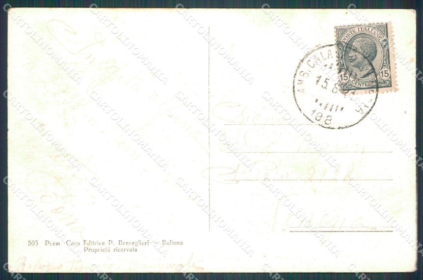 Belluno Pieve di Cadore Sottocastello cartolina VK1264 – retro