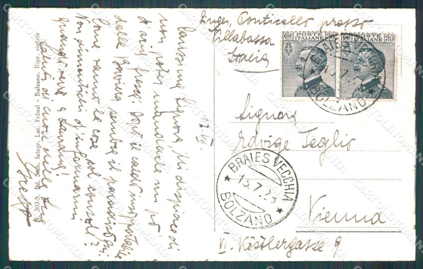 Bolzano Braies Ponticello di cartolina VK1275 – retro