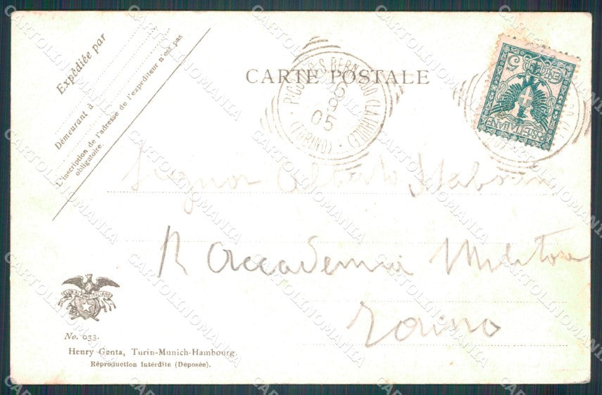 Aosta Piccolo San Bernardo Nevicata Genta cartolina VK1276 – retro