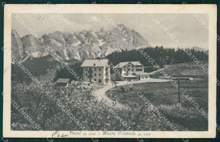 Belluno Cortina d'Ampezzo Pocol Monte Cristallo cartolina VK1280 – fronte