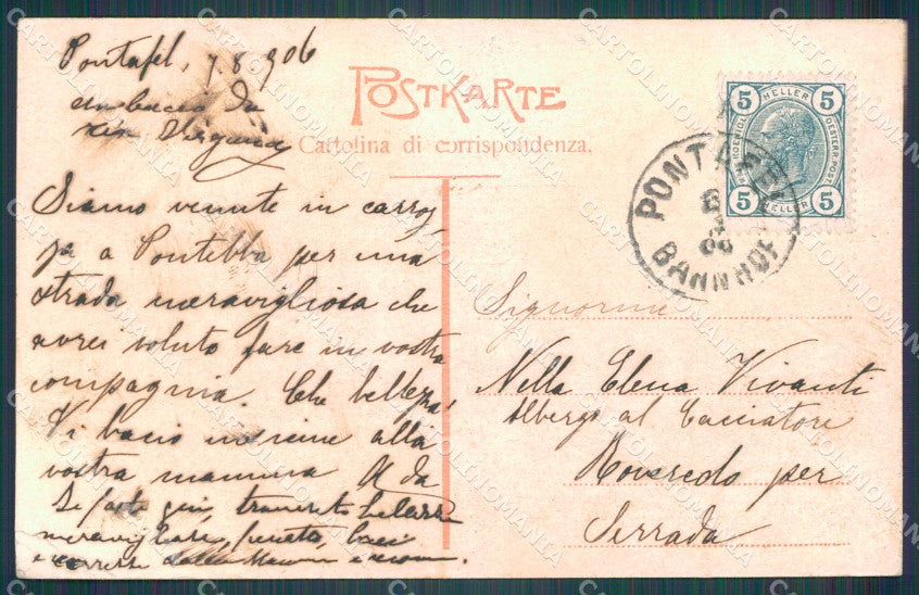 Udine Pontebba PIEGHINE cartolina VK1292 – retro