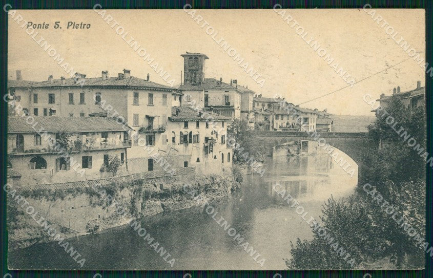 Bergamo Ponte San Pietro cartolina VK1306 – fronte