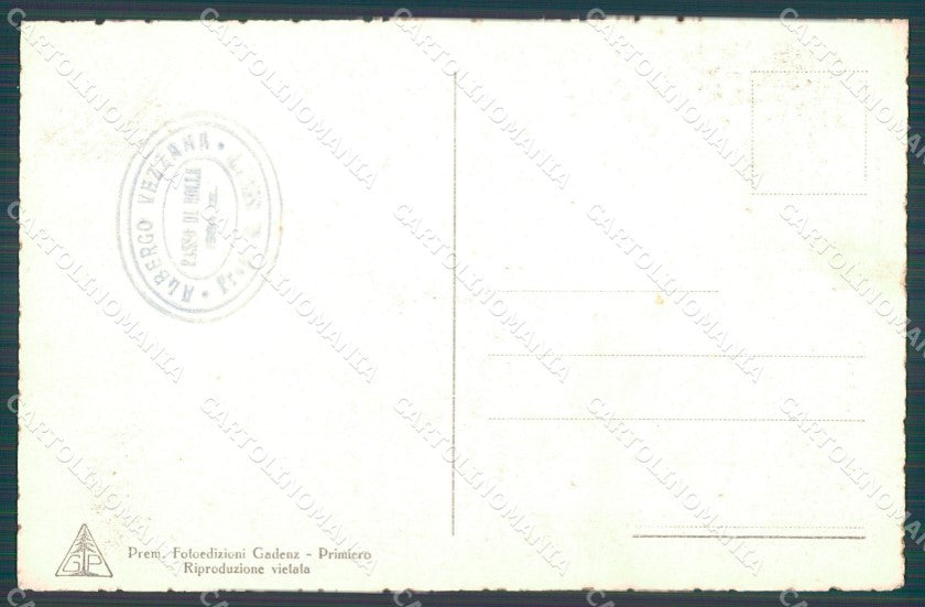 Trento Passo Rolle cartolina VK1311 – retro