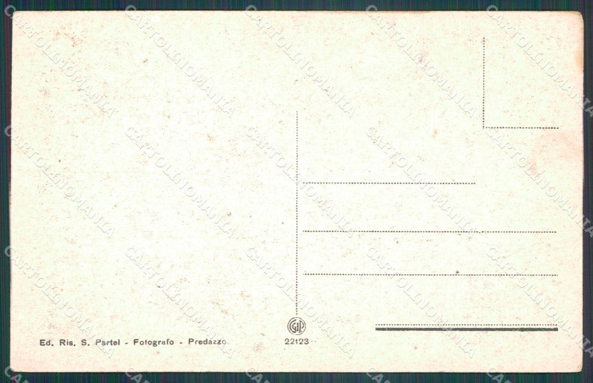 Trento Predazzo cartolina VK1314 – retro