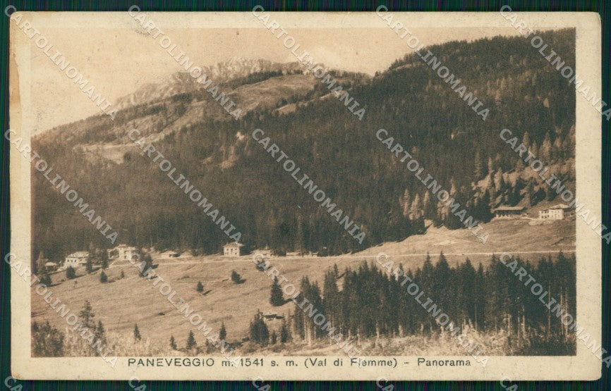 Trento Tonadico Paneveggio Val di Fiemme PIEGHINE cartolina VK1320 – fronte